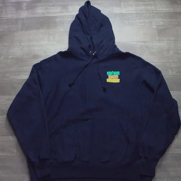 Champion Reverse Weave NYC Street Lacrosse Hoodie XL Navy